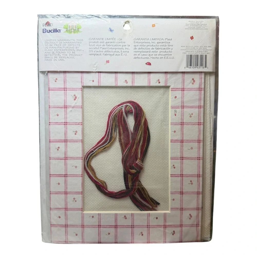 Bucilla Susan Branch Counted Cross Stitch Kit 43118 Ice Cream Sundae New Vintage